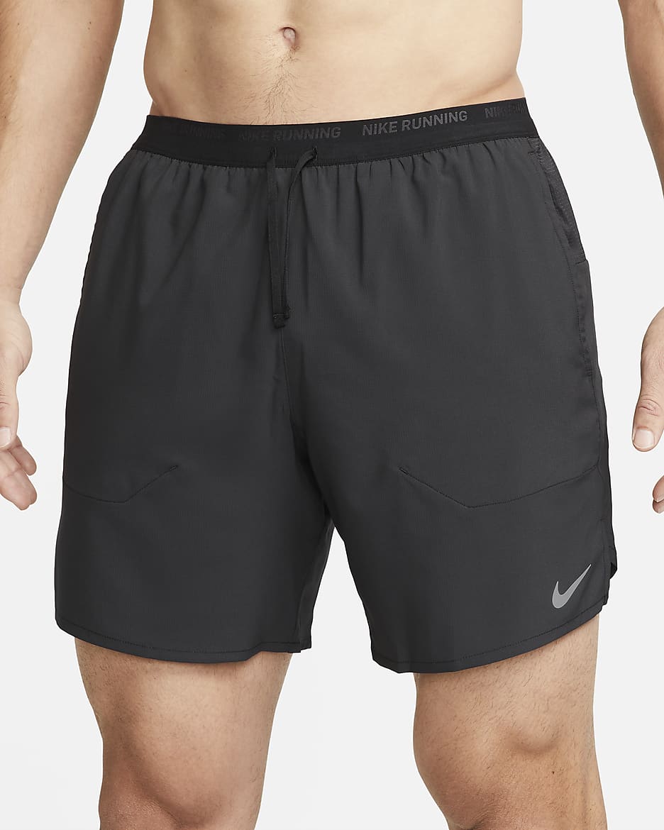 Short de running avec sous short integre 18 cm Dri FIT Nike Stride pour homme